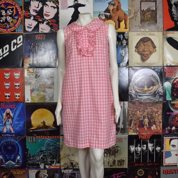 Vintage Dresses & Skirts - Vintage 60s Encore Classic Checked Sheath Dress